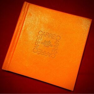 Hermés Paris Orange Carré Hardcover Mini Book Folding Scarves Tutorials